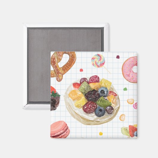 Pastries Magnet (Vorderseite/Rückseite)
