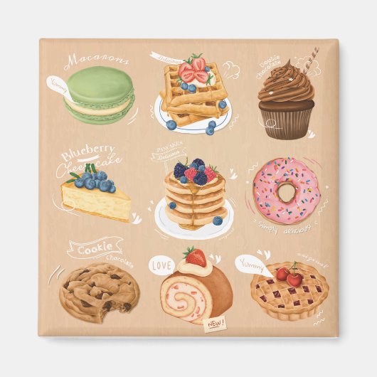 Pastries Magnet (Vorne)