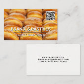 Pastries | QR Code Business Card Visitenkarte (Vorne/Hinten)