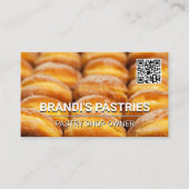 Pastries | QR Code Business Card Visitenkarte (Vorderseite)