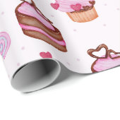 Pastries Wrapping Paper Geschenkpapier (Rolleneckpunkt)