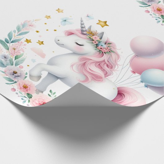 Pastrl Unicorn Geschenkpapier (Ecke)