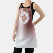 Pastry Cake Bakery Glitter Rose Gold Pink Drips Schürze (InSitu)
