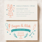 Pastry Chef Bakery Baker Visitenkarte