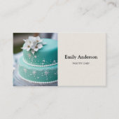 Pastry Chef Bakery Photo QR Code  Visitenkarte (Vorderseite)