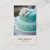 Pastry Chef Bakery Photo QR Code  Visitenkarte (Vorderseite)