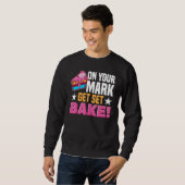 Pastry Chef Baking Tort Wafers Cookies Baking Supp Sweatshirt (Vorne ganz)
