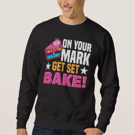 Pastry Chef Baking Tort Wafers Cookies Baking Supp Sweatshirt (Vorderseite)