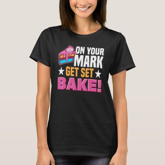 Pastry Chef Baking Tort Wafers Cookies Baking Supp T-Shirt (Vorderseite)