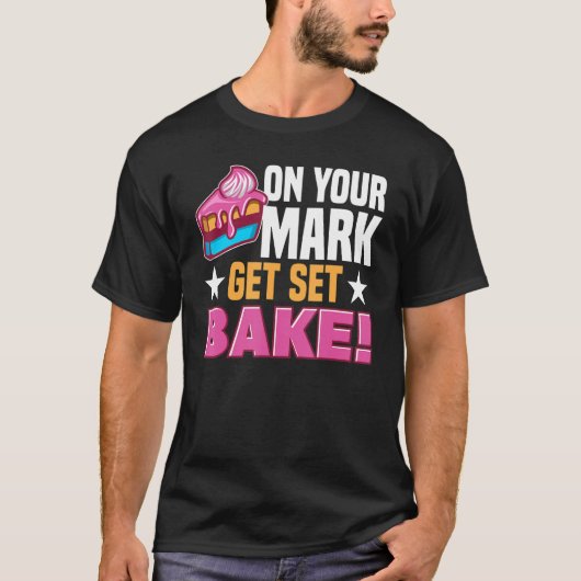 Pastry Chef Baking Tort Wafers Cookies Baking Supp T-Shirt (Vorderseite)