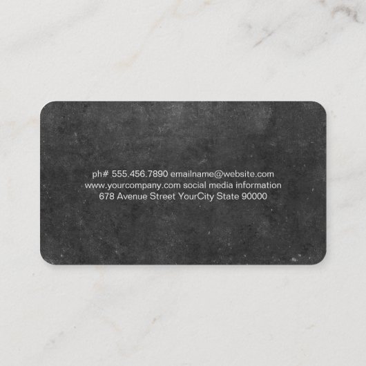 Pastry Chef | Whisk Rolling Pin | Baker Visitenkarte (Rückseite)