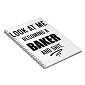 Pastry Futur Koch Abschluss Baker Abschluss Notizblock (Rechte Seite)