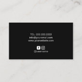 Pastry Personal Koch Whisk Logo Modern Confetti Visitenkarte (Rückseite)