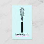Pastry Whisk Chef & Baker | Elegant Cake Bakery  Visitenkarte (Vorderseite)