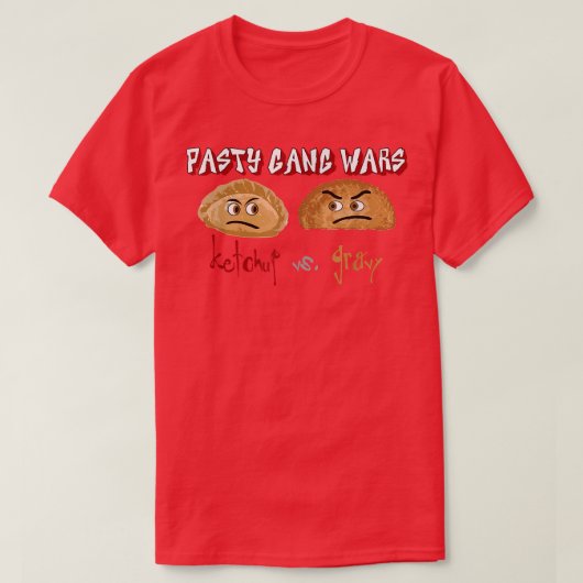 Pasty Gang Wars Ketchup vs T-Shirt (Design vorne)