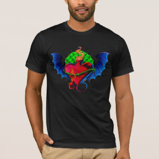 Pasyko-Daizie Dragon Flügel Herz Männer T-Shirt