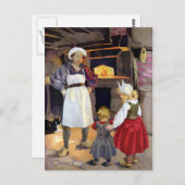 Pat-A-Cake Baker and Children Kinderzimmer Rhyme Postkarte (Vorne/Hinten)