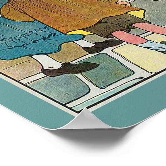 Pat-a-cake, pat-a-cake, Baker's man Poster (Ecke)