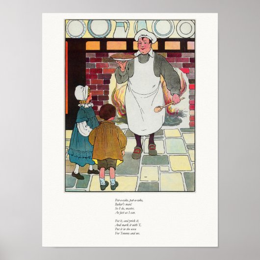 Pat-a-cake, pat-a-cake, Baker's man Poster (Vorne)