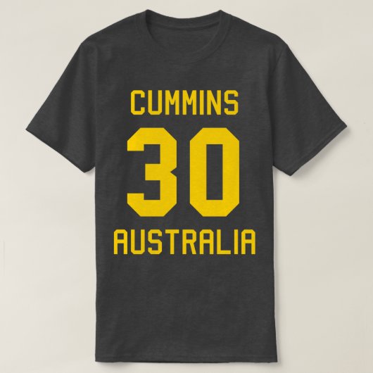 Pat Cummins 30 Australian Cricket Jersey T-Shirt (Design vorne)