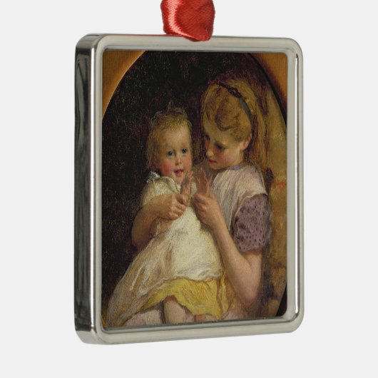 Pat-ein-Kuchen Silbernes Ornament (Rechts)