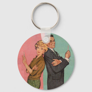 Pat hat einen Stift und der Perry hat einen Stift Schlüsselanhänger