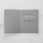 Pat Loss Announcement Card Paw Prints - Ankündigung (Innenseite)