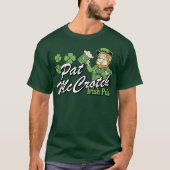 Pat McCrotch Irish Pub Leprechaun Kleeblatt T-Shirt (Vorderseite)