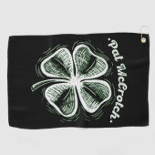 Pat McCrotch zum Glück des Irish St Patricks Day Golfhandtuch (Horizontal)
