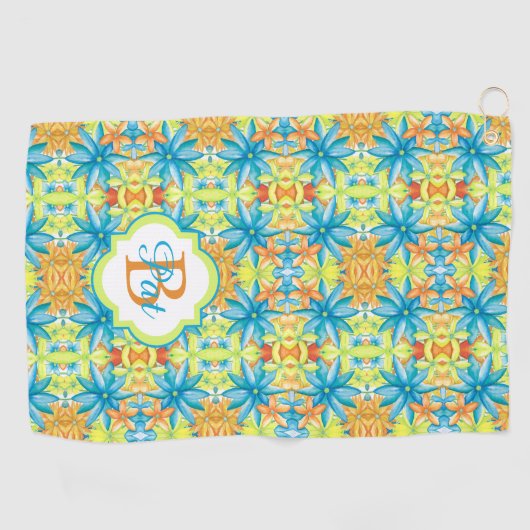 Pat Mosaic Golf Towel Golfhandtuch (Horizontal)