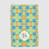 Pat Mosaic Golf Towel Golfhandtuch (Vorderseite)