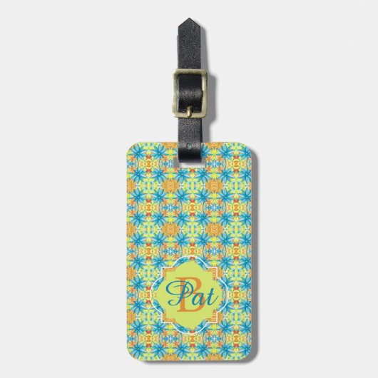 Pat Mosaic Luggage Tag Gepäckanhänger (Vorderseite vertikal)
