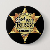 Pat Russo für Sheriff-Knopf Button (Vorderseite)