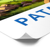 Patagonia Argentina Travel Print Poster (Ecke)