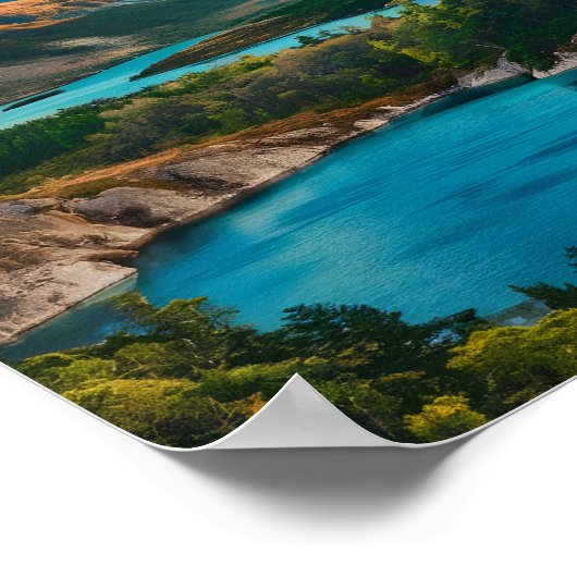 Patagonia Argentinien Berühmter Reiseort Poster (Ecke)