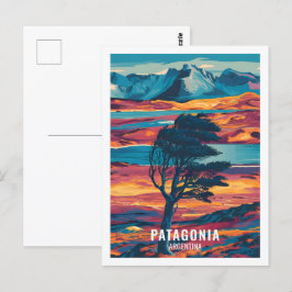 Patagonia Argentinien Berühmter Reiseort Postkarte