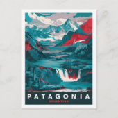 Patagonia Argentinien Berühmter Reiseort Postkarte (Vorderseite)