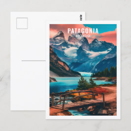 Patagonia Argentinien Berühmter Reiseort Postkarte