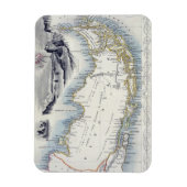 Patagonia, aus einer Reihe von Weltkarten veröffen Magnet (Vertikal)