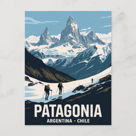 Patagonia Bergabenteuer Postkarte (Vorderseite)