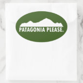 Patagonia bitte ovaler aufkleber (Tasche)