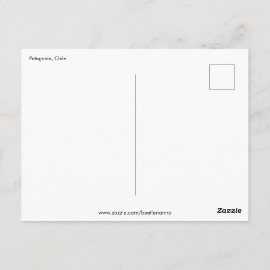 Patagonia Chile Penguin - Vertikal Postkarte (Rückseite)