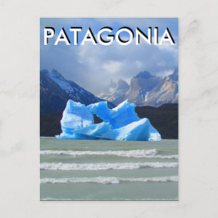 patagonia Eisberg grau Postkarte