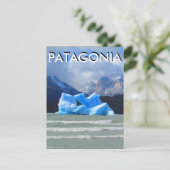 Patagonia iceberg grau postkarte (Stehend Vorderseite)
