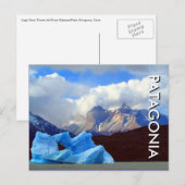 Patagonia iceberg postkarte (Vorne/Hinten)