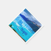 Patagonia South America Glacier and Mountains Serviette (Ecke)