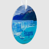 Patagonia South America Glacier und Berge Ornament (Vorderseite)