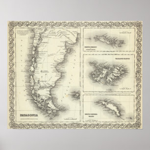 Patagonia Südorkney Falklandinseln Poster