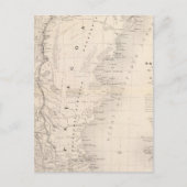 Patagonia, Tierra del Fuego, Falkland Postkarte (Vorderseite)