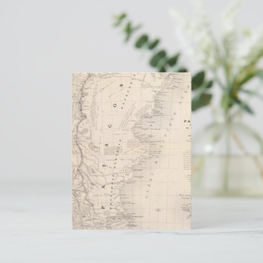 Patagonia, Tierra del Fuego, Falkland Postkarte (Stehend Vorderseite)